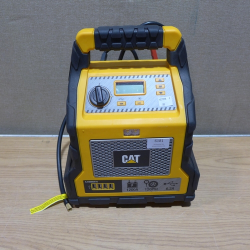 6181 - Cat Jump Starter 1200 Amp - This lot requires a UK adapter(343-95) *This lot is subject to Vat