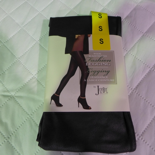 6318 - Jezebel fashion leggings in black x 36 size small (343) *This lot is subject to Vat