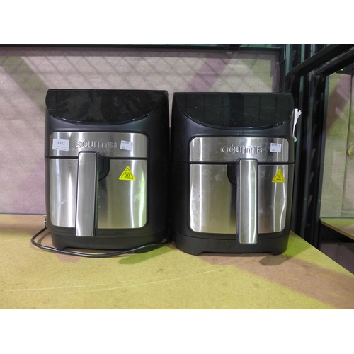 6332 - Two Spare Gourmia Air Fryers 7Qt  - This lot requires UK adapters (343-25,163) *This lot is subject ... 