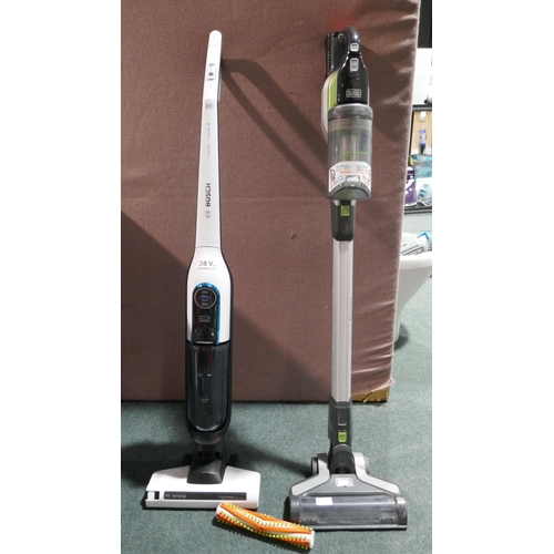 6171 - Black & Decker 36V Stick Vacuum Cleaner with Battery and a Bosch Athlet Vacuum Cleaner (343-71) *Thi... 