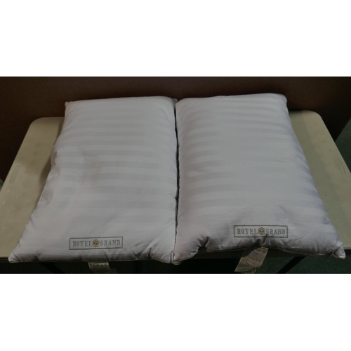 6128 - Three Hotel Grand Jumbo Pillows  (348-27,28) *This lot is subject to Vat