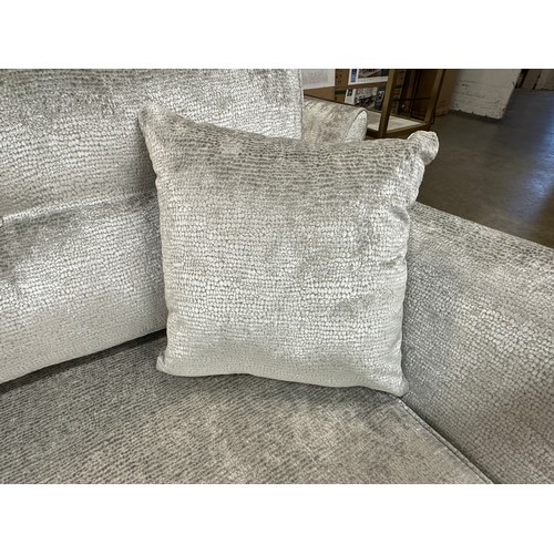 3227 - A Zinc fabric 3 seater and 2 seater sofas