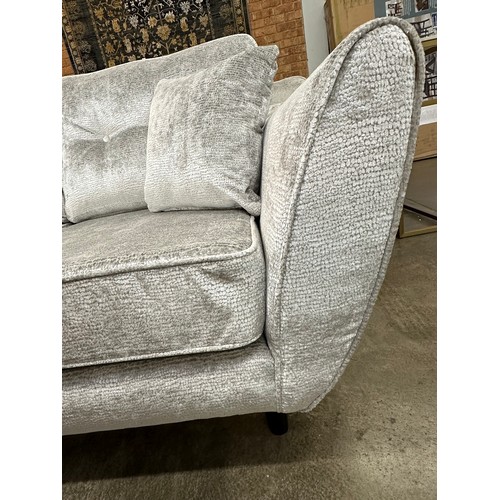 3227 - A Zinc fabric 3 seater and 2 seater sofas