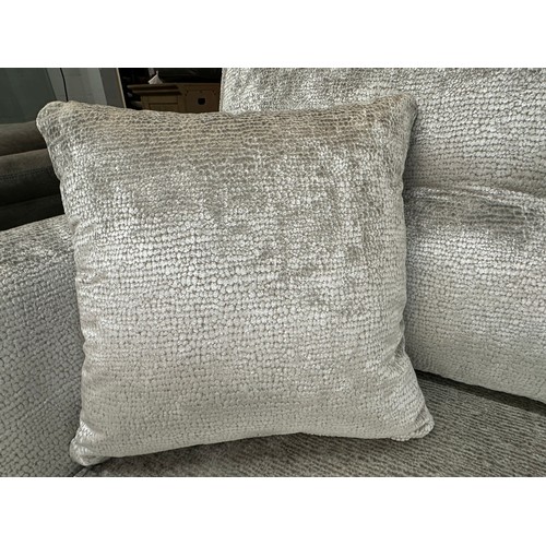 3227 - A Zinc fabric 3 seater and 2 seater sofas