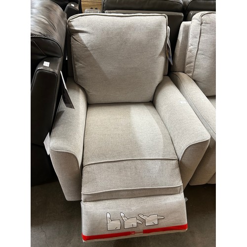 3074 - Paxley Fabric rocking/Reclining armchair, Original RRP £291.66 + Vat (4219-37) *This lot is subject ... 