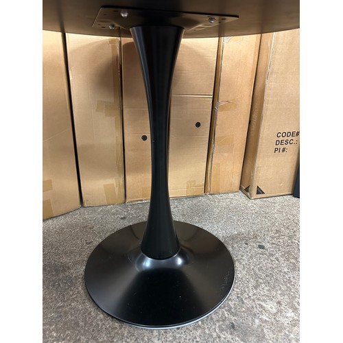 3132 - A black tulip table, 80cm