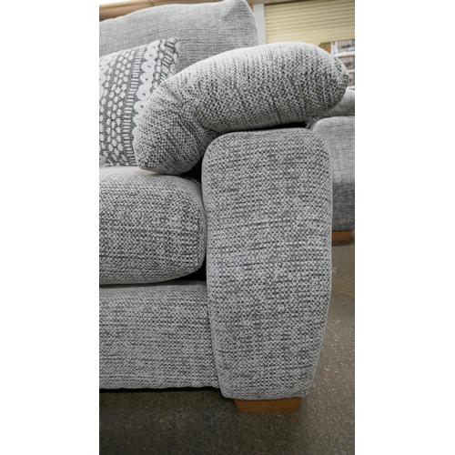 3232 - SCS Melody grey fabric 3 seater and 2 seater sofas