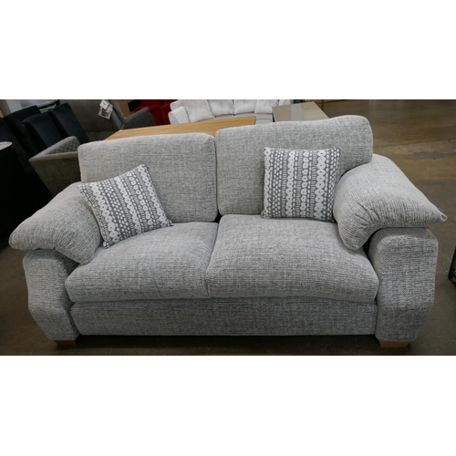 3232 - SCS Melody grey fabric 3 seater and 2 seater sofas