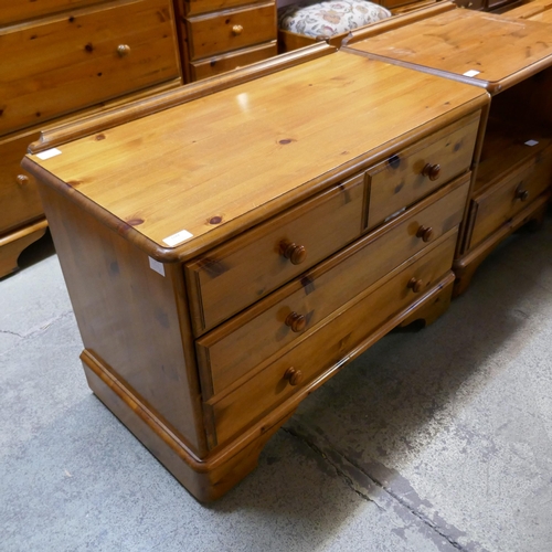 3284 - A pine chest of two over two drawers