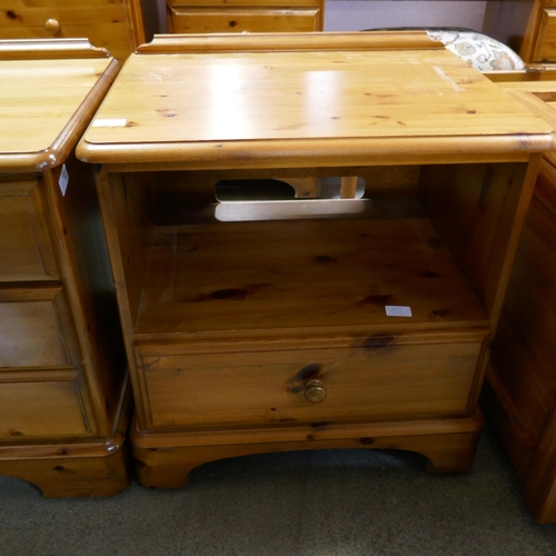 3285 - A pine bedside cabinet