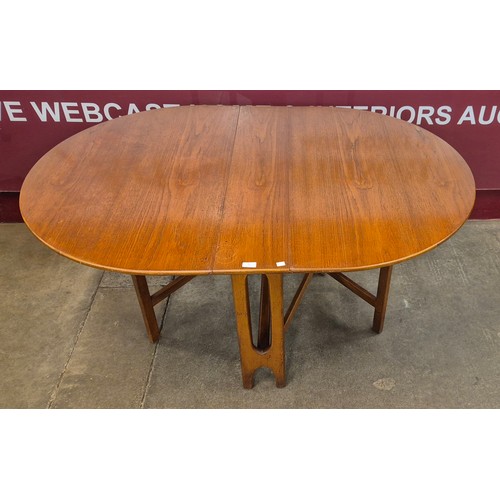 3 - A Jentique teak drop leaf table