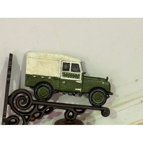 5160 - A cast metal Land Rover bell with wall bracket* This lot is subject to VAT