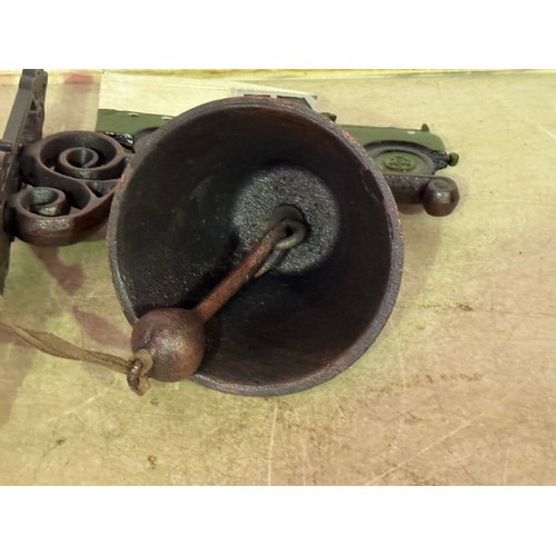 5160 - A cast metal Land Rover bell with wall bracket* This lot is subject to VAT