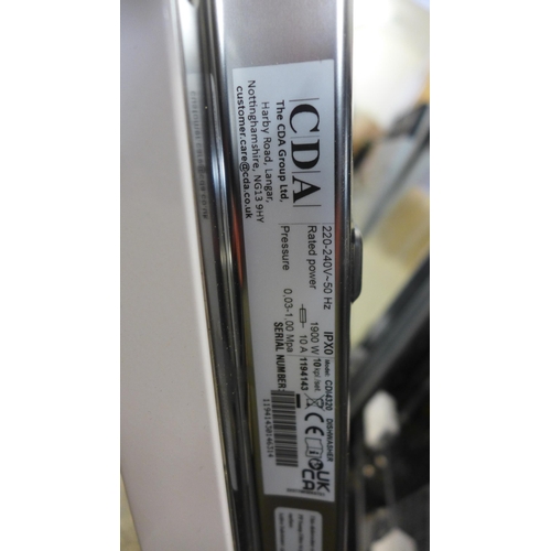 4032 - CDA Integrated Sliding Hinge Dishwasher, Original RRP £357.5 + Vat  *This lot is subject to Vat