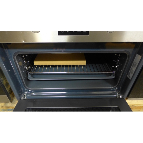 4058 - AEG Compact Multifunction Oven with Microwave - Stainless Steel, (Door requires attention) Original ... 