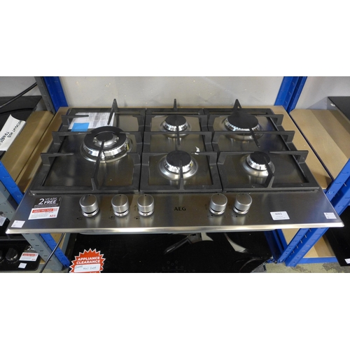 4093 - AEG 5 Burner Gas Hob, Original RRP £332.5 + Vat  *This lot is subject to Vat