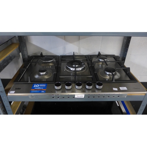 4095 - Beko 5 Burner Gas Hob, Original RRP £215.1 + Vat  *This lot is subject to Vat