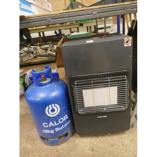 5472 - A Calor gas Warmlite fire with gas bottle (faulty)