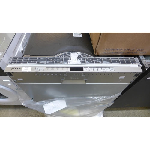 4112 - Neff N30 Fully Integrated Dishwasher,(Transit damage) Original RRP £390.83 + Vat  *This lot is subje... 