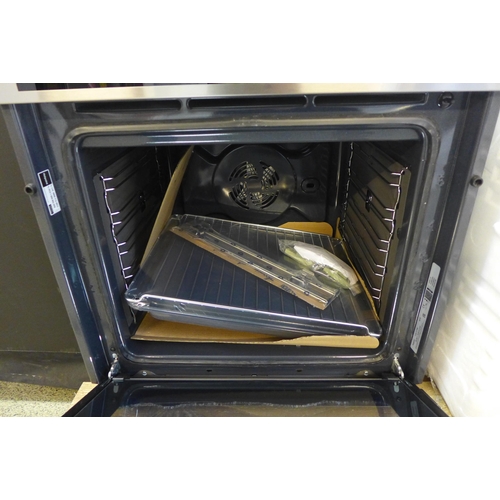 4114 - Hotpoint Class 4 Built In Electric Single Oven with Pyrolytic Cleaning (Door requires attention) - S... 