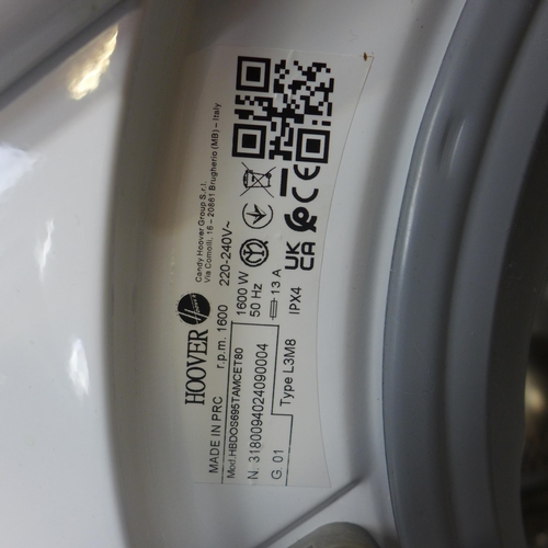 4161 - Hoover Integrated Washer Dryer (9kg), Original RRP £582.5 + Vat  *This lot is subject to Vat