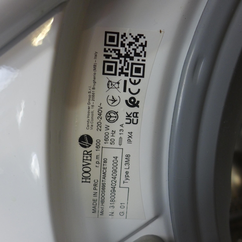 4161 - Hoover Integrated Washer Dryer (9kg), Original RRP £582.5 + Vat  *This lot is subject to Vat