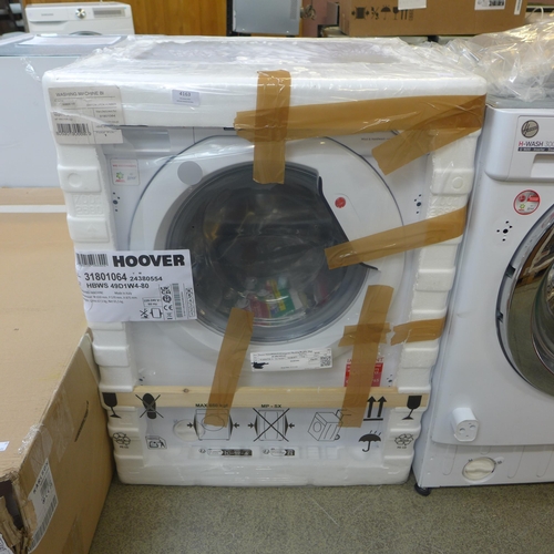 4163 - Hoover Integrated Washing Machine (9kg, Original RRP £415.84 + Vat  *This lot is subject to Vat