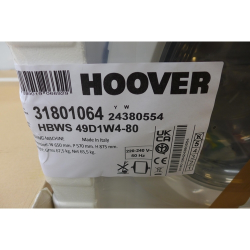 4163 - Hoover Integrated Washing Machine (9kg, Original RRP £415.84 + Vat  *This lot is subject to Vat