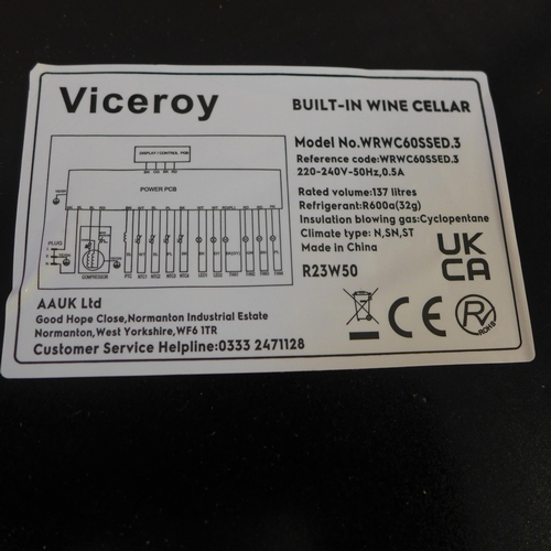 4179 - Viceroy Under Counter Wine Cooler, Original RRP £499.17 + Vat  *This lot is subject to Vat