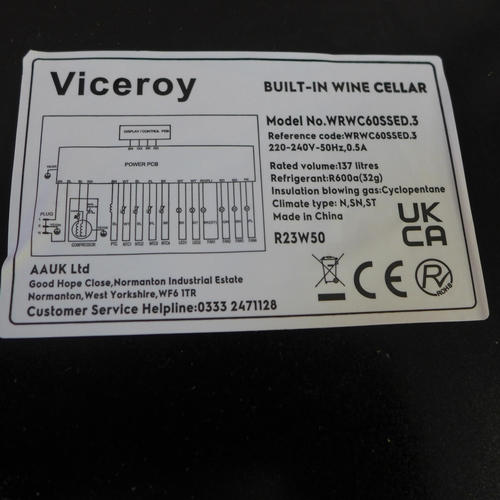 4179 - Viceroy Under Counter Wine Cooler, Original RRP £499.17 + Vat  *This lot is subject to Vat