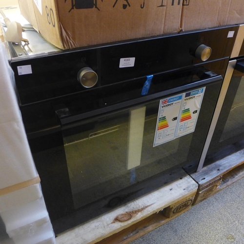 4183 - Viceroy Single Oven with EcoSteam - Black, Original RRP £315.84 + Vat  *This lot is subject to Vat