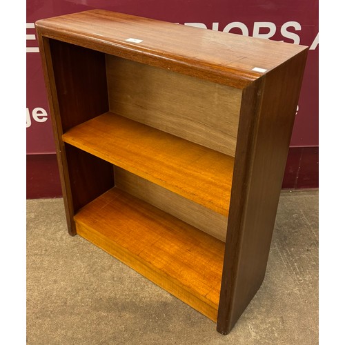 51 - A teak open bookcase