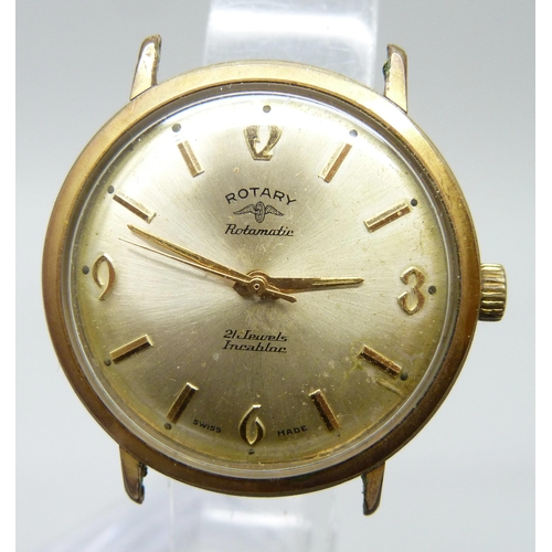 7108 - A Rotary Rotamatic wristwatch head