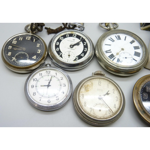 7119 - Pocket watches and an 8-Days movement