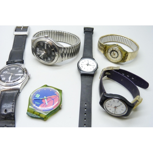 7120 - Nine Swatch wristwatches