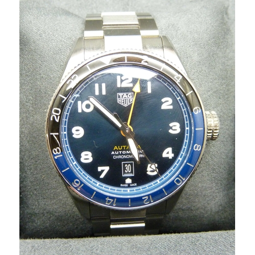 7127 - A Tag Heuer Autavia automatic wristwatch, with box, (347/36)  *This lot is subject to VAT