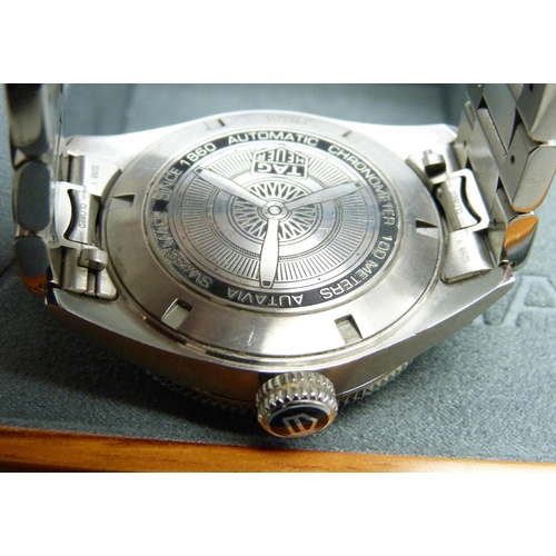 7127 - A Tag Heuer Autavia automatic wristwatch, with box, (347/36)  *This lot is subject to VAT