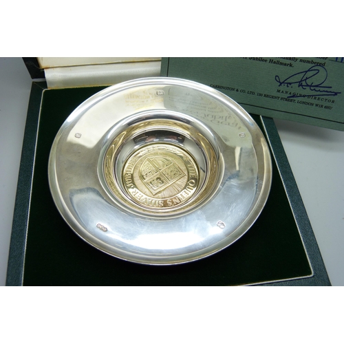 7144 - The Gerald Benney Silver Jubilee Dish, limited edition 11 of 1,000, exclusively for Carrington, boxe... 