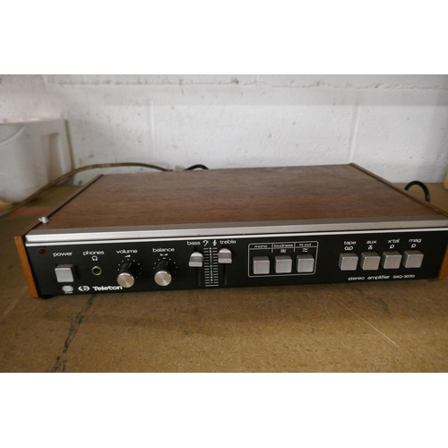 5254 - A quantity of stereo equipment including a Sony TC-134SD stereo cassette-corder, a Channel Master re... 