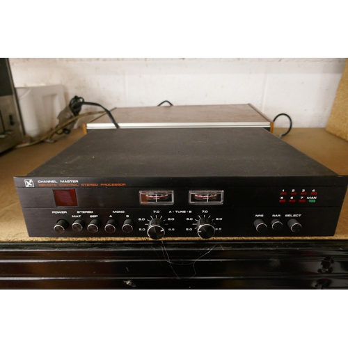 5254 - A quantity of stereo equipment including a Sony TC-134SD stereo cassette-corder, a Channel Master re... 