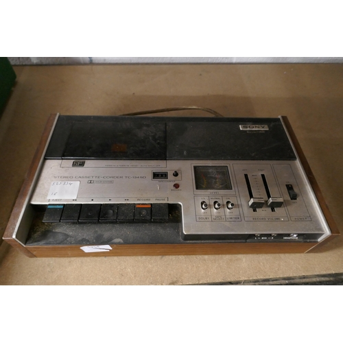 5254 - A quantity of stereo equipment including a Sony TC-134SD stereo cassette-corder, a Channel Master re... 