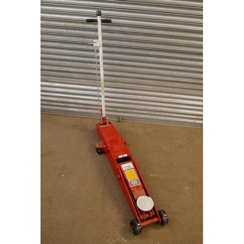 5350 - A 5 ton heavy duty hydraulic floor jack - with handle* 18/0070 This lot is subject to VAT