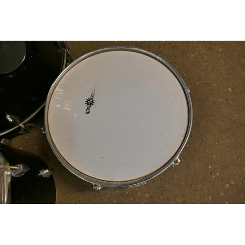 5399 - A Gear 4 Music drum kit with cases and a bass pedal