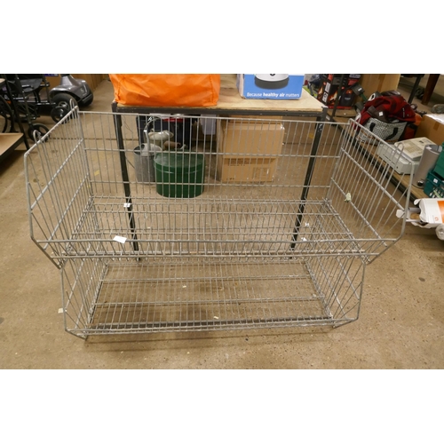 5441 - 2 large metal storage/display cages