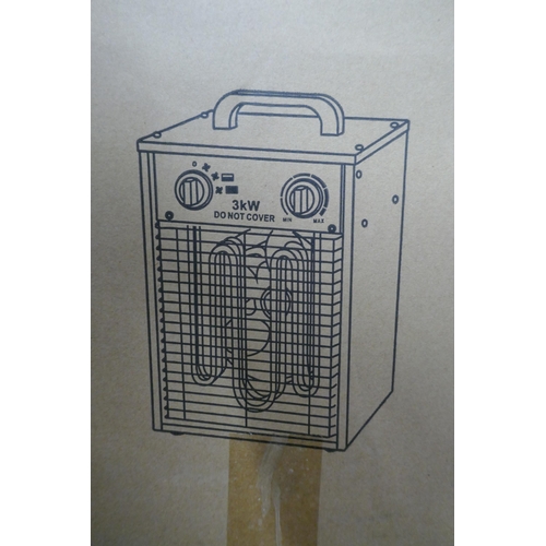 5463 - A boxed sample IFH01-33H-13 220-240v 3000w square fan heater* This lot is subject to VAT