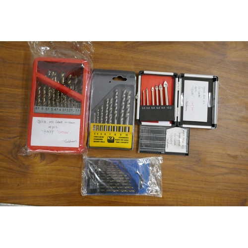 5489 - 10 assorted drill bit sets* This lot is subject to VAT