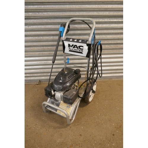 5353C - A Mac Allister MPWP140G petrol driven jet wash with hose and lance