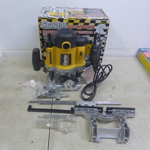 5036 - A Clarke Contractor CR4 professional 2000w variable speed router * This lot is subject to VAT