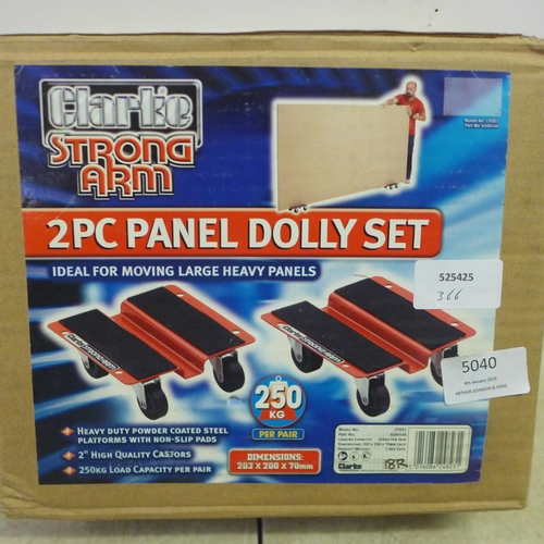 5040 - A Clarke Strong-arm CPDS1 two piece panel dolly set * This lot is subject to VAT