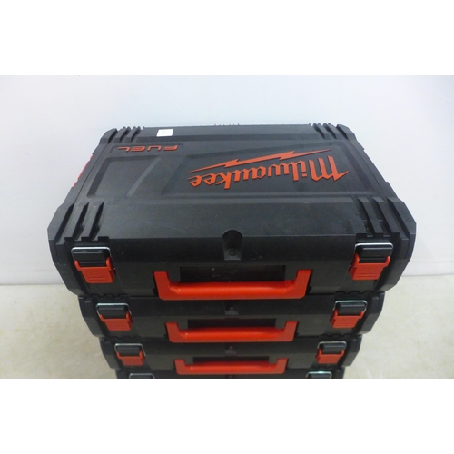 5001 - 4 Milwaukee stacking tool boxes